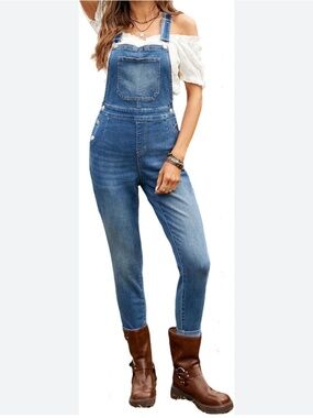 Farm Rio Jean Overalls Petite